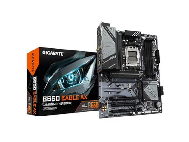 GIGABYTE B650-Eagle AX AM5 B650 ATX DDR5 Wi-Fi 6E Motherboard - Black GIGABYTE B650-Eagle AX AM5 B650 ATX DDR5 Wi-Fi 6E Motherboard - Black