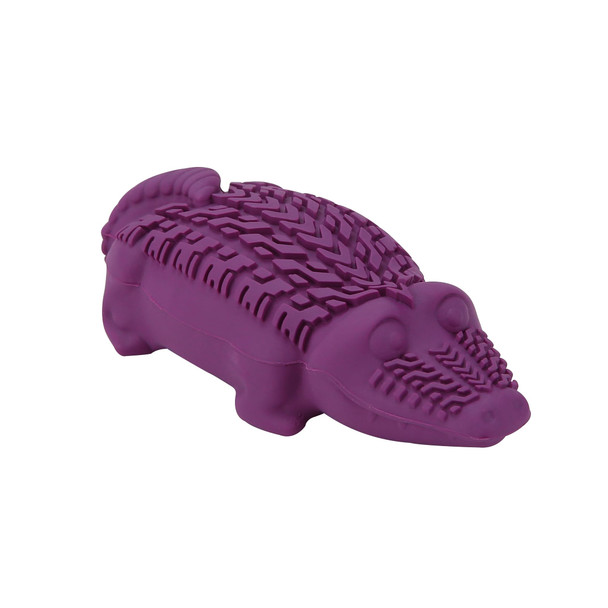 ARM HAMMER STORE SUPER TREADZ MINI GATOR DENTAL CHEW TOY FF11927 - GATOR/PURPLE New
