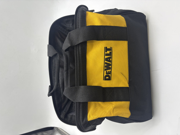 DEWALT HEAVY DUTY NYLON TOOL BAG TOTE BAG 13" X 8" X 10" - BLACK/YELLOW