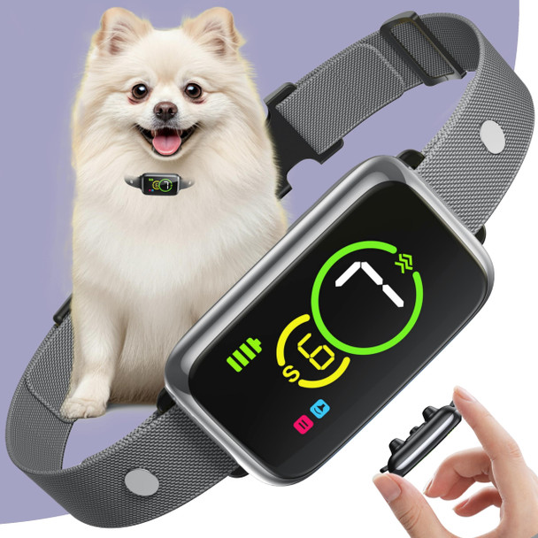 NQQHNN DOG BARK COLLAR, SMART BARK DOG 5-15LBS MEDIUM LARGE DOG - GRAY