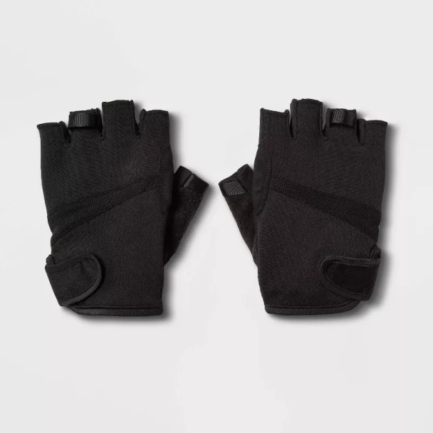 ALL IN MOTION MEN'S STRENGTH TRAINING GLOVES - SIZE: MEN XL - BLACK