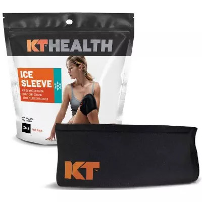 KT HEALTH KT TAPE HEALTH ICE SLEEVE - SIZE: XS/S - BLACK New