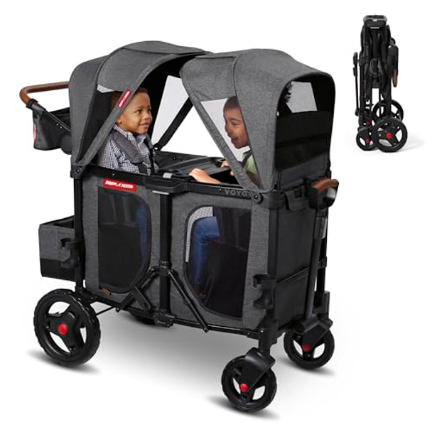 RADIO FLYER BABY STROLLER, WAGON FOR KIDS, OUTSIDE TOYS FOR TODDLERS - GRAY New