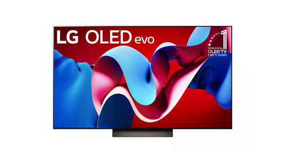 LG 55-Inch Class OLED evo C4 Series Smart TV 4K Processor Flat Screen - Black
