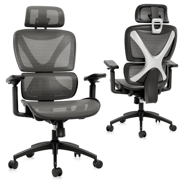 GABRYLLY Ergonomic Office Chair Big and Tall Mesh Chair with Lumbar