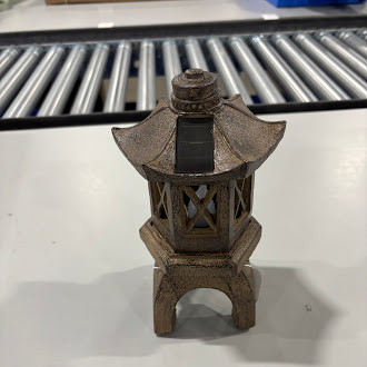 MILISTEN OUTDOOR TOWER SCULPTURE ZEN DECOR WEATHER RESISTANT - RUSTY BROWN New