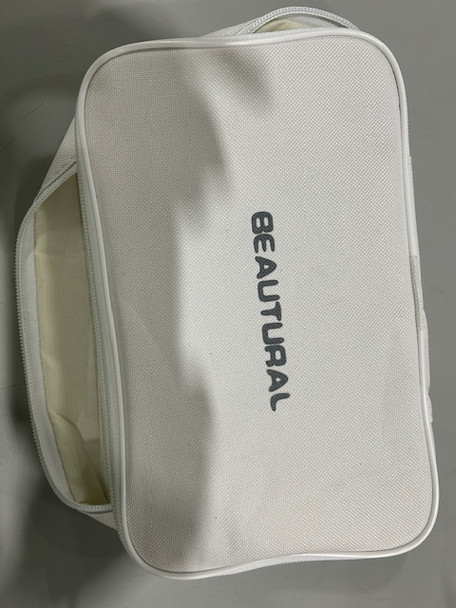 BEAUTURAL WHITE 10X7X2 BEAUTURAL TRAVELING CASE - WHITE