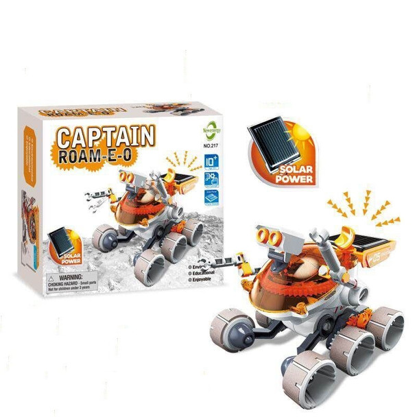 GENERIC BUILD A SOLAR ROBOT KIT – STEM KIDS-CAPTAIN ROAM E-O - ORANGE/GRAY/BLACK