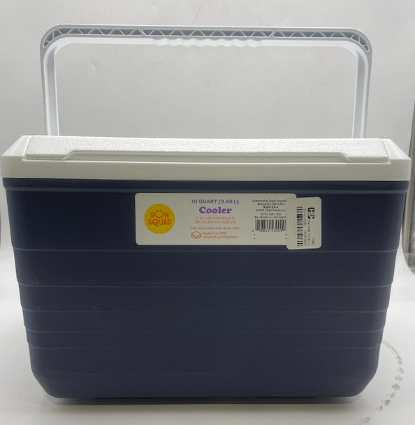 SUN SQUAD HARDSIDE COOLER 12 CANS/10QT - NAVY