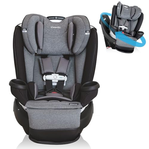 EVENFLO GOLD REVOLVE360 EXTEND ALL-IN-ONE ROTATIONAL CAR SEAT - MOONSTONE GRAY