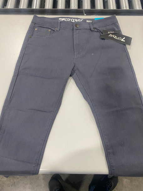 7GROOVE TRANSCEND SLIM JEANS - SIZE: MEN 34/30 - GRAY New 7GROOVE TRANSCEND SLIM JEANS - SIZE: MEN 34/30 - GRAY New