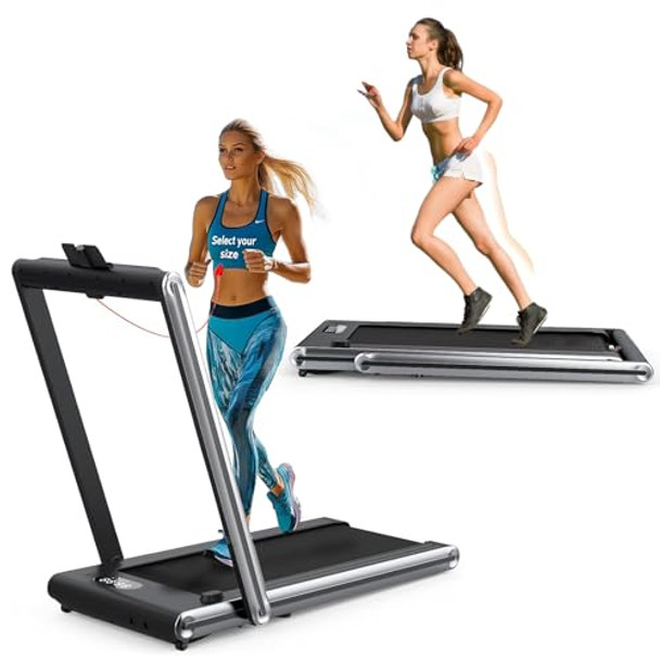 NAYSAYE Under Desk Treadmill, Treadmills for Home, Large Screen - Black/Silver NAYSAYE Under Desk Treadmill, Treadmills for Home, Large Screen - Black/Silver