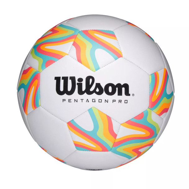 WILSON PENTAGON PRO BRIGHT SOCCER BALL, SIZE 5 - MULTI New