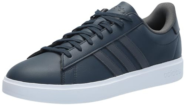 Adidas Men's Grand Court 2.0 Tennis Shoes Aurora Ink/Gray/White Size 10.5 Adidas Men's Grand Court 2.0 Tennis Shoes Aurora Ink/Gray/White Size 10.5