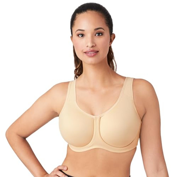855170 WACOAL WOMENS SPORT FULL FIGURE UNDERWIRE BRA 40DDD - SAND