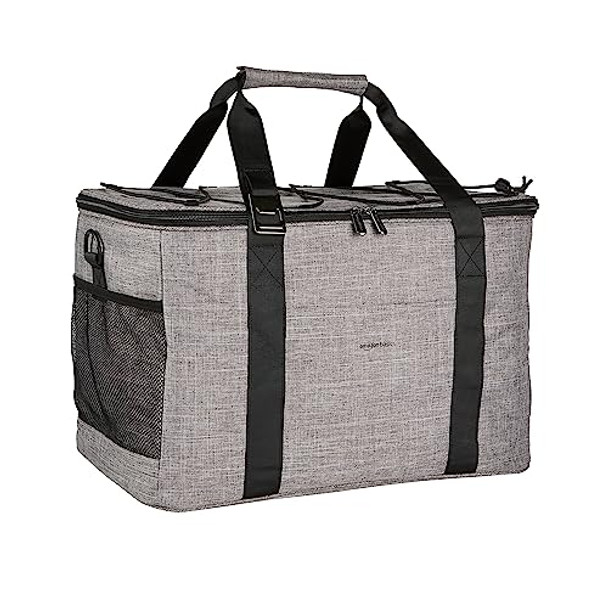 AMAZON BASICS SOFT INSULATED COOLER BAG, 50 CAN CAPACITY CY-CL2001 - GRAY AMAZON BASICS SOFT INSULATED COOLER BAG, 50 CAN CAPACITY CY-CL2001 - GRAY