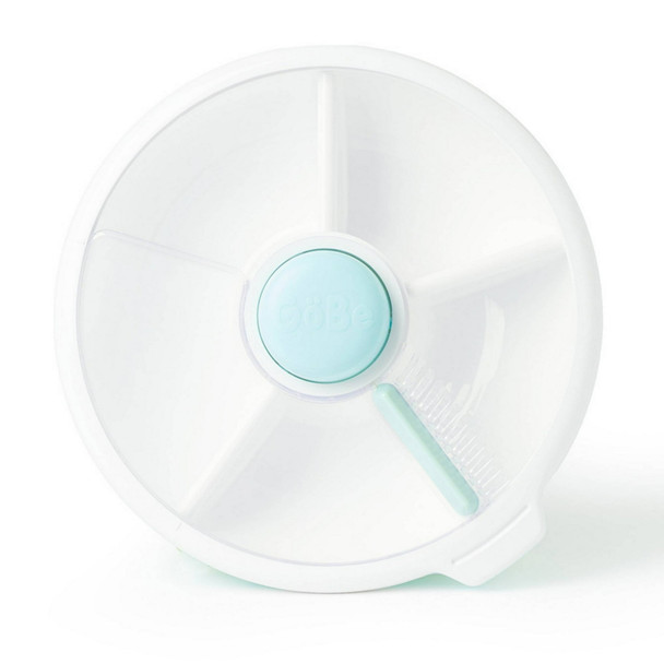 GOBE KIDS' LARGE SNACK SPINNER SLIDE LUNCH FOOD STORAGE CONTAINER - MACARON BLUE
