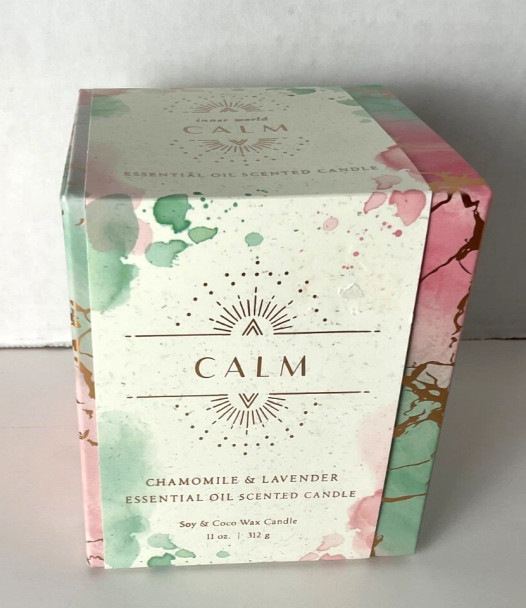 INSIGHT LUMINARIES CHAMOMILE LAVENDER ESSENTIAL OIL SCENTED - ROSE PINK/GREEN New