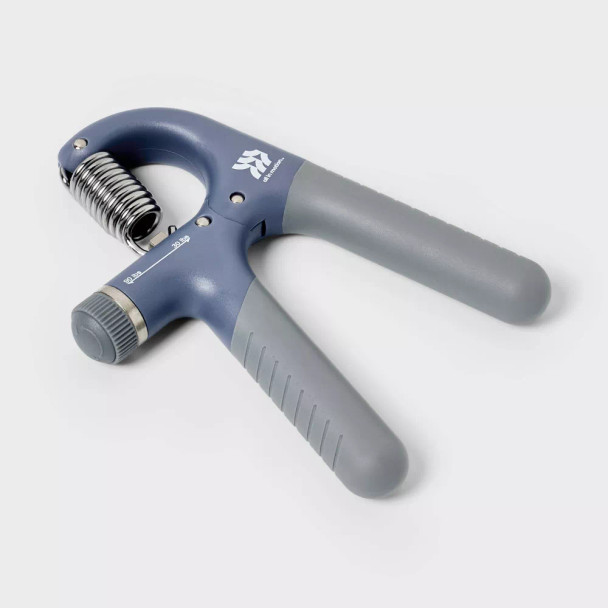 ALL IN MOTION ADJUSTABLE HAND GRIP TRAINER - BLUE/GRAY New