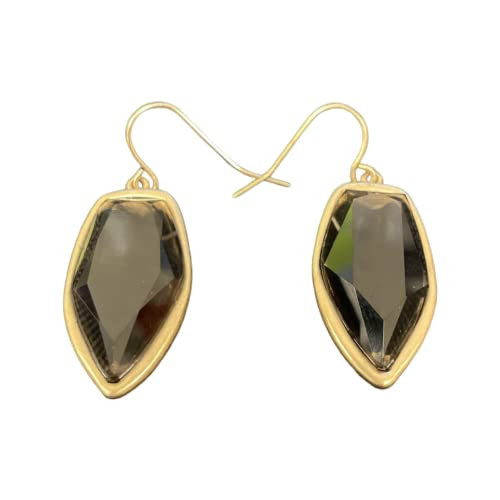 THE SAK MEDIUM STONE DROP EARRINGS NATURAL ONE SIZE - GOLD/NATURAL New