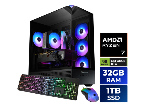 iBUYPOWER Element Gaming PC Desktop - AMD Ryzen 7 8700F, NVIDIA GeForce RTX 5060