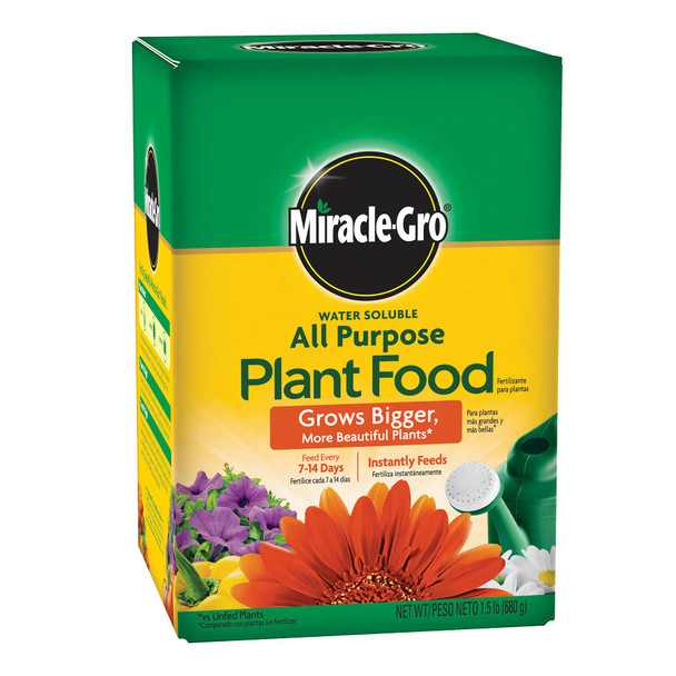 MIRACLE GRO MIRACLE-GRO WATER SOLUBLE ALL PURPOSE PLANT FOOD - 1PK GREEN New