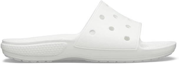 CROCS UNISEX-ADULT CLASSIC SLIDE SANDALS - SIZE: MEN 7 WOMEN 9 - WHITE New