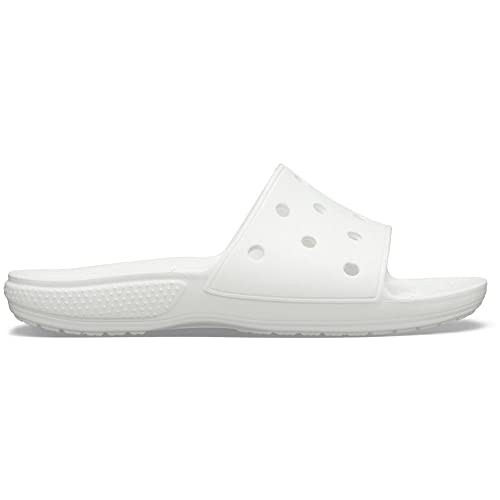 CROCS UNISEX-ADULT CLASSIC SLIDE SANDALS SIZE: MEN 9 WOMEN 11 WHITE New