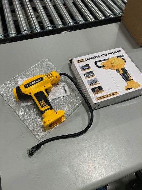 LIVOWALNY TIRE INFLATOR AIR COMPRESSOR COMPATIBLE (BATTERY NOT INCLUDED)