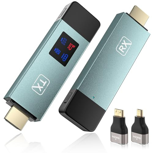 BRAIDOL WIRELESS HDMI TRANSMITTER AND RECEIVER WIRELESS HD EXTENDER - GRAY