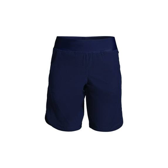 LANDS' END WOMEN'S 9" BOARD SHORTS WITH PANTY - SIZE: WOMEN 6 - DEEP SEA NAVY New