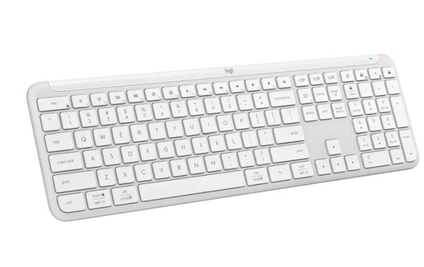 LOGITECH SIGNATURE SLIM K950 WIRELESS KEYBOARD SLEEK QUIET TYPING - WHITE