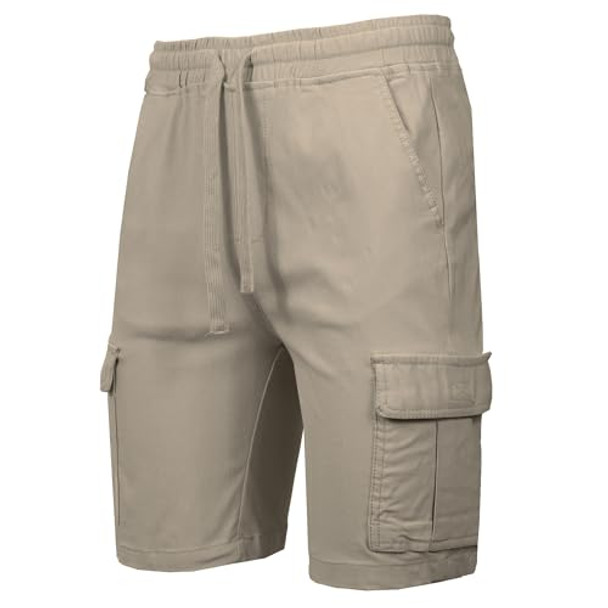 GALAXY BY HARVIC KHAKI TAN SHORTS STRETCH CARGO MENS XL KHAKI TAN New GALAXY BY HARVIC KHAKI TAN SHORTS STRETCH CARGO MENS XL KHAKI TAN New