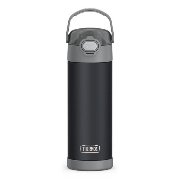 THERMOS FUNTAINER 16 OUNCE BOTTLE WITH WIDE SPOUT LID F41103CH6 - MATTE CHARCOAL