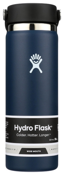 HYDRO FLASK 20 OZ WIDE FLEX CAP INDIGO - INDIGO New