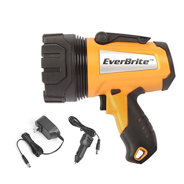 EVERBRITE LED RECHARGEABLE SPOTLIGHT FLASHLIGHT 1000 LUMENS DIMMABLE - ORANGE EVERBRITE LED RECHARGEABLE SPOTLIGHT FLASHLIGHT 1000 LUMENS DIMMABLE - ORANGE