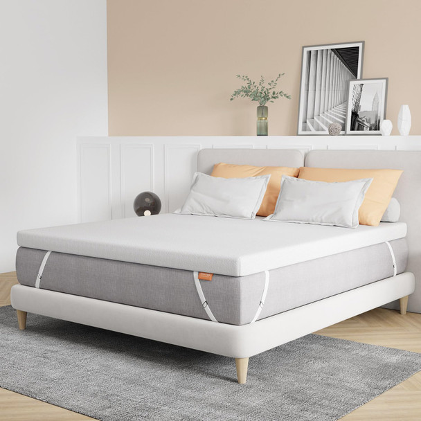 Sweetnight 3 Inch Mattress Topper Queen, Gel Mattress Topper for Cooling Sleep New