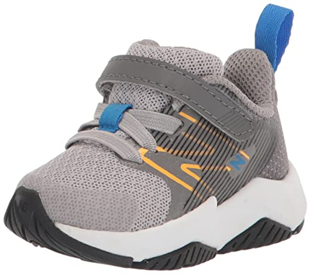 NEW BALANCE KIDS' RAVE RUN V2 HOOK AND LOOP - SIZE YOUTH 3 - Rain Cloud/Apricot NEW BALANCE KIDS' RAVE RUN V2 HOOK AND LOOP - SIZE YOUTH 3 - Rain Cloud/Apricot