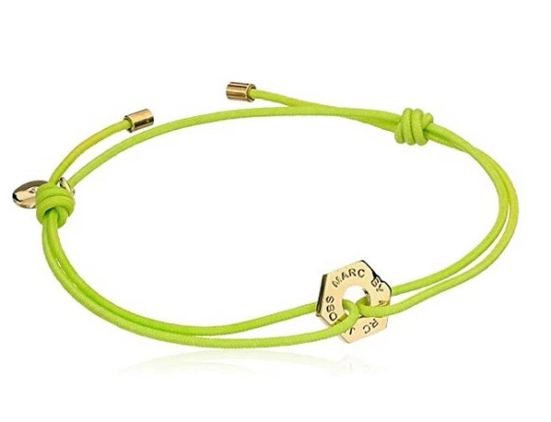 MARC JACOBS BOLT FRIENDSHIP STRETCH BRACELET - TOUCAN GREEN New