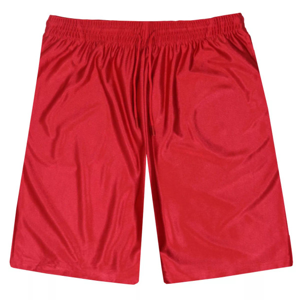 JUMP START MEN'S MOISTURE-WICKING PERFORMANCE DAZZLE SHORTS - SIZE: 2XL - RED New