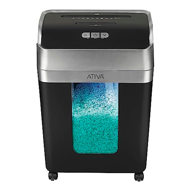 ATIVA 14-SHEET SUPER MICRO-CUT SHREDDER A14MC19 - BLACK ATIVA 14-SHEET SUPER MICRO-CUT SHREDDER A14MC19 - BLACK