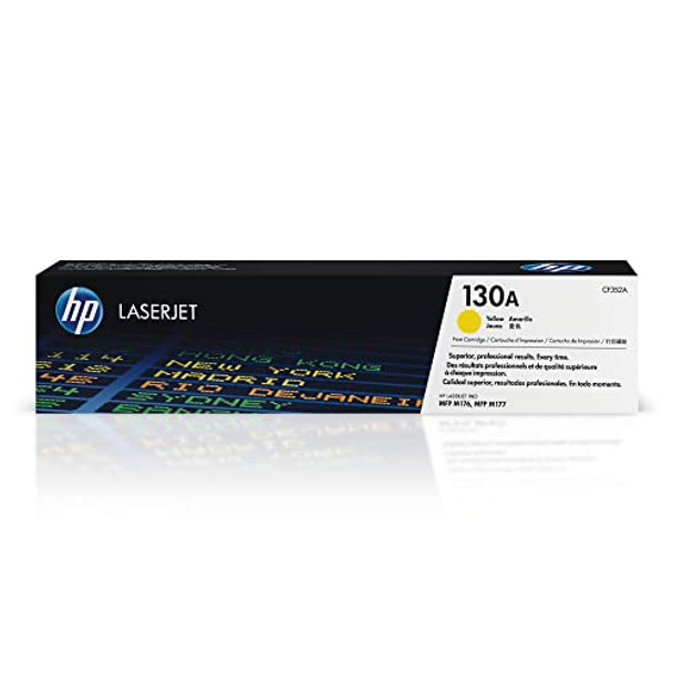 HP 130A Yellow Toner Cartridge, Works with Color LaserJet Pro MFP Series New