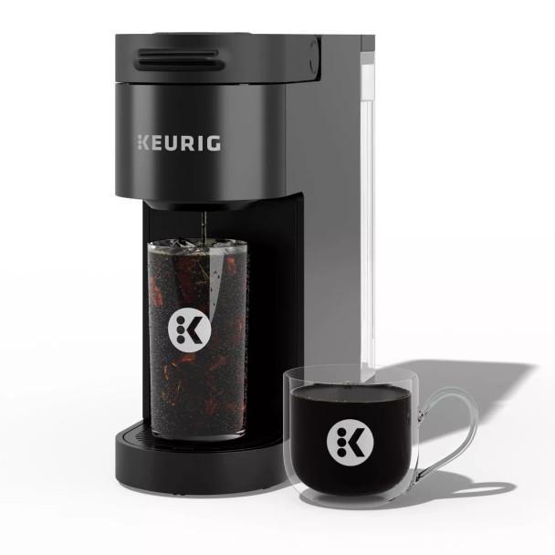 KEURIG K-ICED PLUS SINGLE-SERVE COFFEE MAKER AUTOMATIC SHUT-OFF 46 OZ - BLACK