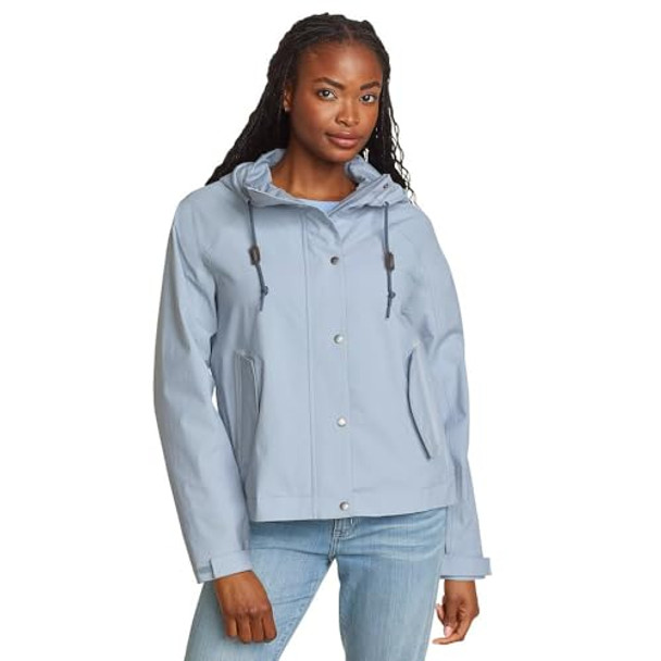 0061145 EDDIE BAUER WOMEN'S PORT TOWNSEND JACKET BLUE SMOKE M New 0061145 EDDIE BAUER WOMEN'S PORT TOWNSEND JACKET BLUE SMOKE M New