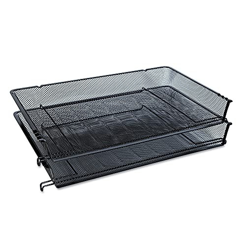 UNIVERSAL 20012 MESH STACKABLE SIDE LOAD TRAY, LEGAL, 20012 - BLACK New