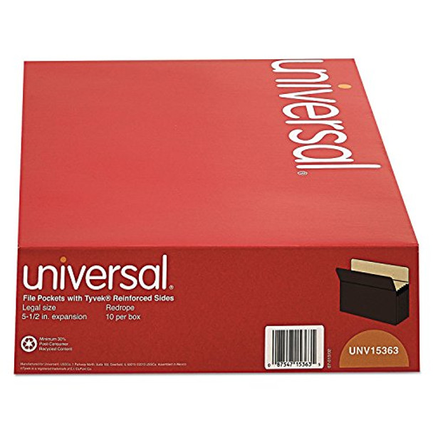 Universal 15363 5 1/4 Expansion File Pockets, 10.5"x15", Legal, 10 Pack New Universal 15363 5 1/4 Expansion File Pockets, 10.5"x15", Legal, 10 Pack New