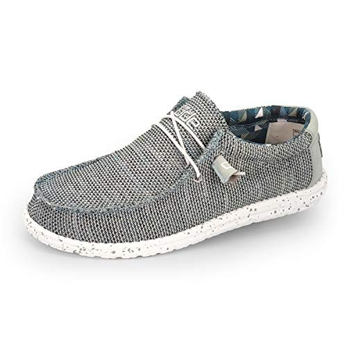 110350127 HEY DUDE MENS WALLY SOX ICE GRAY SIZE 9 New