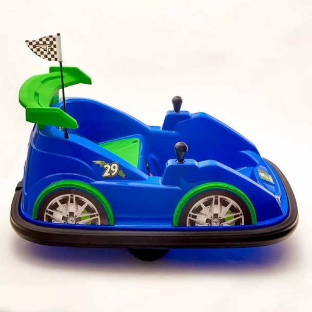 FLYBAR FUNPARK RACER RIDE-ON BUMPER CAR VEHICLE KIDS TODDLERS - BLUE/GREEN New