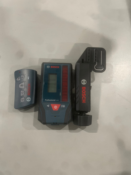 BOSCH GRL1000-20HV LASER TRANSIT, TRIPOD, STAKE, AND RECEIVER - BLUE