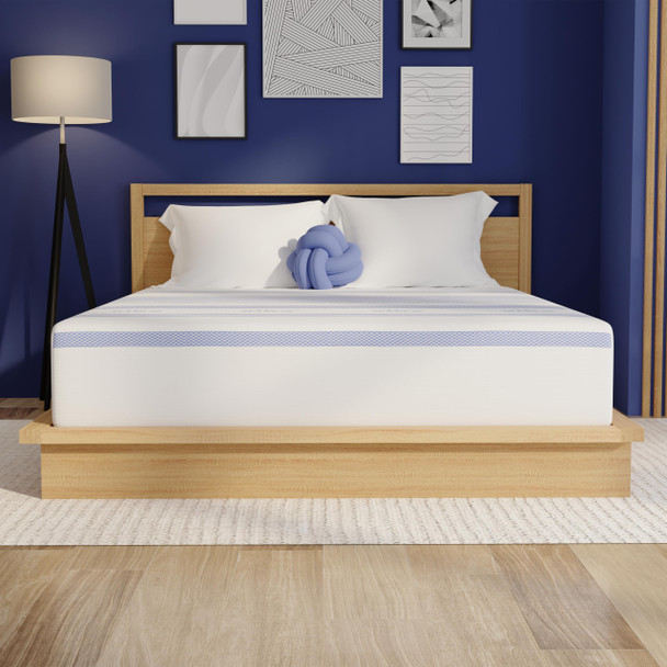 410263-1120 Vibe 12-Inch Gel Memory Foam Mattress Bed in a Box Twin XL White New